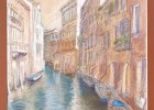 W zaciszu weneckiego kanału (50x70)