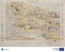 Mapa geologiczna krakowskiego okręgu 1:75000. Części szczeg&oacute;łowej arkusz pierwszy, Oświęcim, Chrzan&oacute;w, Krzeszowice