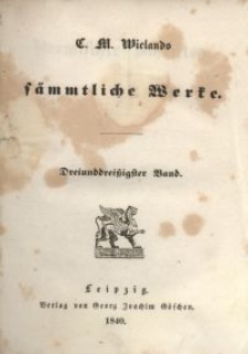 S&auml;mmtliche Werke. Bd. 33, Vermischte Schriften