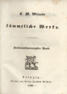 S&auml;mmtliche Werke. Bd. 27, Vermischte Schriften