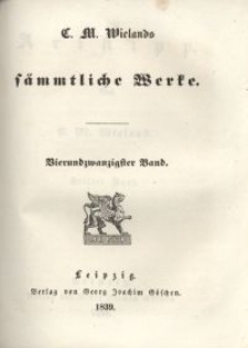 S&auml;mmtliche Werke. Bd. 24, Aristipp. Cz. 3