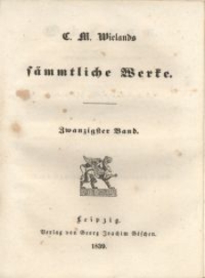 S&auml;mmtliche Werke. Bd. 20, Oberon