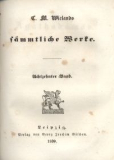 S&auml;mmtliche Werke. Bd. 18, Agathod&auml;mon