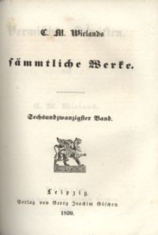 S&auml;mmtliche Werke. Bd. 26, Vermischte Schriften