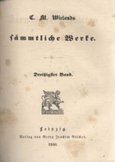 S&auml;mmtliche Werke. Bd. 30, Vermischte Schriften