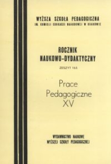 Rocznik Naukowo-Dydaktyczny. Z. 165, Prace Pedagogiczne. 15, Ze studi&oacute;w nad językiem dziecka i literaturą dziecięcą