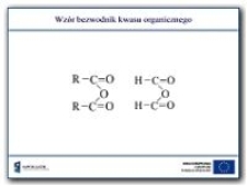 Wz&oacute;r bezwodnik kwasu organicznego