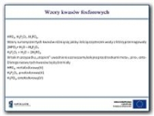 Wzory kwas&oacute;w fosforowych