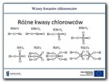 Wzory kwas&oacute;w chlorowc&oacute;w
