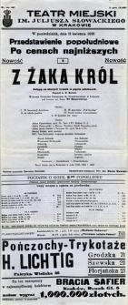 Z żaka kr&oacute;l : ustępy ze starych kronik w pięciu odsłonach