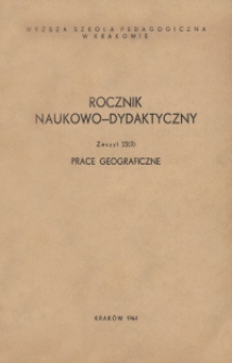 Rocznik Naukowo-Dydaktyczny. Z. 22(3), Prace Geograficzne. 3