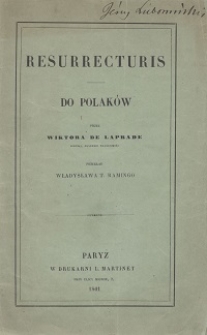 Resurrecturis : do Polak&oacute;w