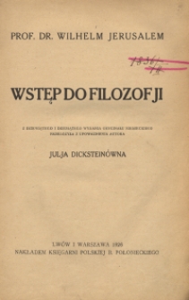 Wstęp do filozofii