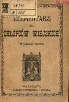 Elementarz dla chłopc&oacute;w wiejskich
