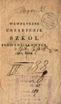 Wewnętrzne urządzenie szk&oacute;ł podwydziałowych 1812 roku