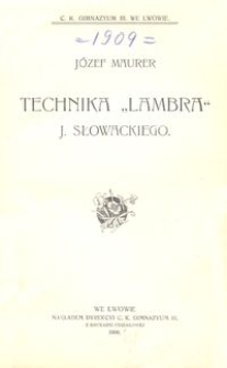 [Sprawozdanie Dyrekcyi C. K. Lwowskiego Gimnazyum im. Franciszka J&oacute;zefa za rok szkolny 1909]