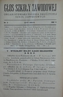 Głos Szkoły Zawodowej : organ Stowarzyszenia Nauczycieli Szk&oacute;ł Zawodowych. R. 5, Nr 2