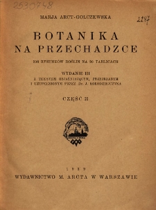 Botanika na przechadzce: 208 rysunk&oacute;w roślin na 20 tablicach. Cz. 2
