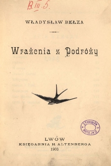 Wrażenia z podr&oacute;ży