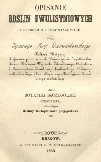 Opisanie roślin dwulistniowych l&eacute;karskich i przemysłowych