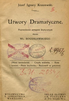 Wyb&oacute;r pism. Oddz. 7, Utwory dramatyczne