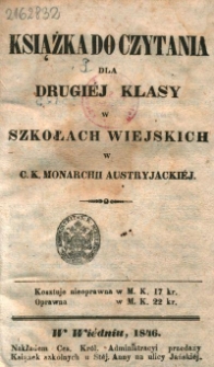Książka do czytania dla drugiej klasy w szkołach wiejskich w C.K. Monarchii Austryjacki&eacute;j
