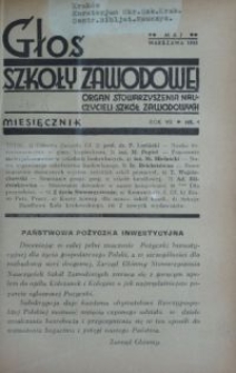 Głos Szkoły Zawodowej : organ Stowarzyszenia Nauczycieli Szk&oacute;ł Zawodowych. R. 7, Nr 4
