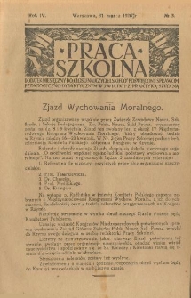 Praca Szkolna. Rok IV. Nr 3 (1926)