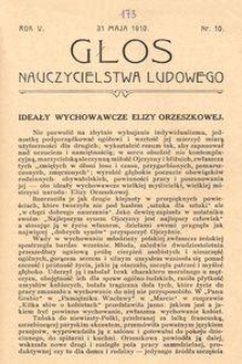 Głos Nauczycielstwa Ludowego. R. 5, 1910, Nr 10