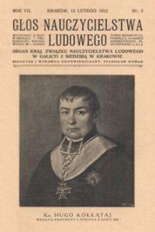Głos Nauczycielstwa Ludowego. R. 7, 1912, Nr 3