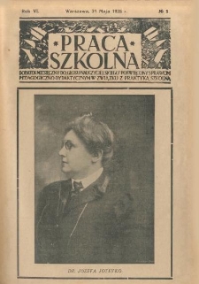 Praca Szkolna. Rok VI. Nr 5 (1928)