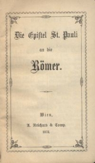 Die Epistel St. Pauli an die R&ouml;mer