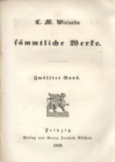 S&auml;mmtliche Werke. Bd. 12, Poetische Werke