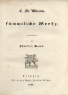 S&auml;mmtliche Werke. Bd. 5, Geschichte des Agathon. Theil 2