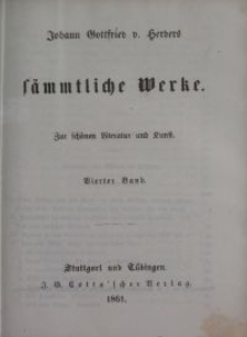 S&auml;mmtliche Werke : zur sch&ouml;nen Literatur und Kunst. Bd. 4